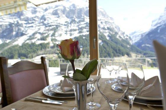 גרינדלוולד Hotel Gletschertal מסעדה תמונה
